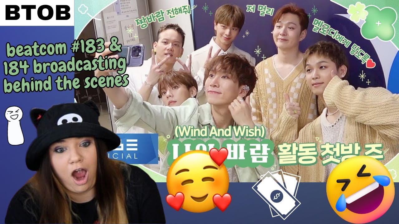 BTOB 'Beatcom #183 & 184 (Wind and Wish broadcast behind-the-scenes)' Reaction!