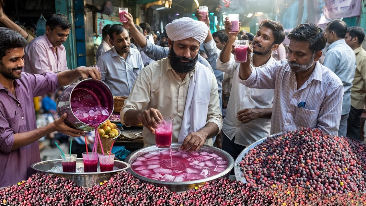 REFRESHING FALSA JUICE MAKING | ROADSIDE SUMMER SPECIAL DRINK PHALSA SHARBAT | STREET FOOD PAKISTAN