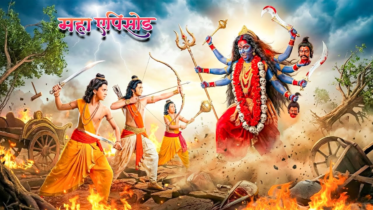 महाएपिसोड - लव कुश का क्यों हुआ महाकाली से द्वन्द युद्ध ? श्रीमद् रामायण