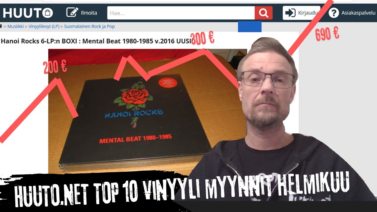 TOP 10 Kalleimmat myydyt LP-levyt Huuto.net Helmikuu