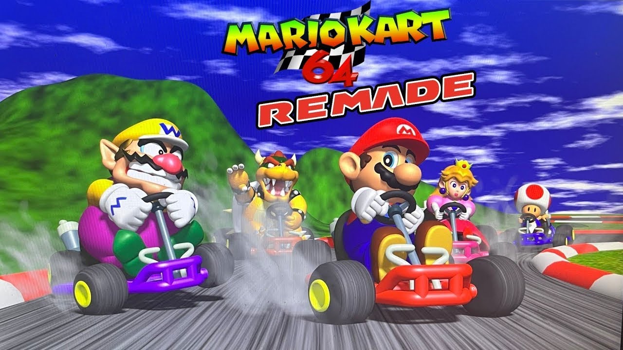 Mario Kart 64 Remade (Wii) - All N64 Cups & SM64 Cup 150cc Play Through.