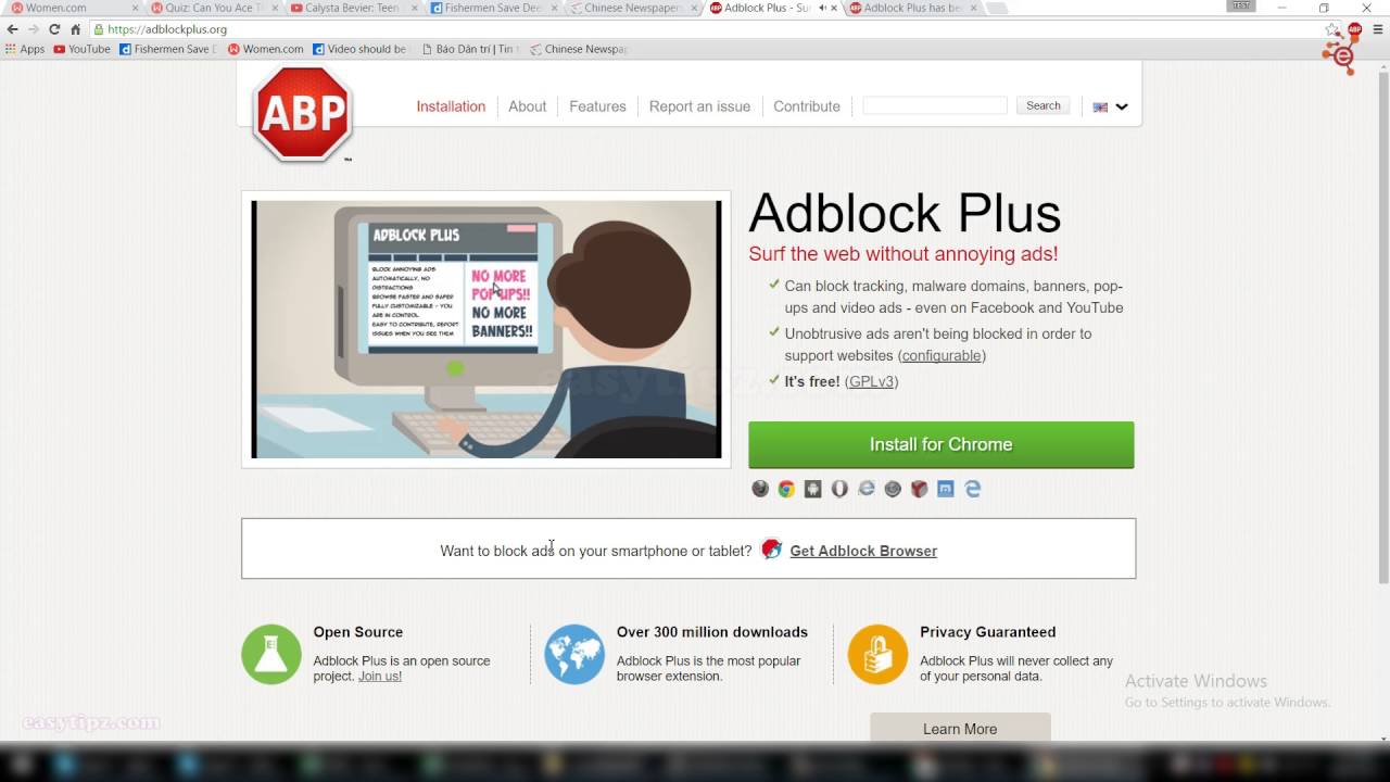 [Ad Block Plus] How to block/ remove annoying advertisements while surfing and watching Youtube