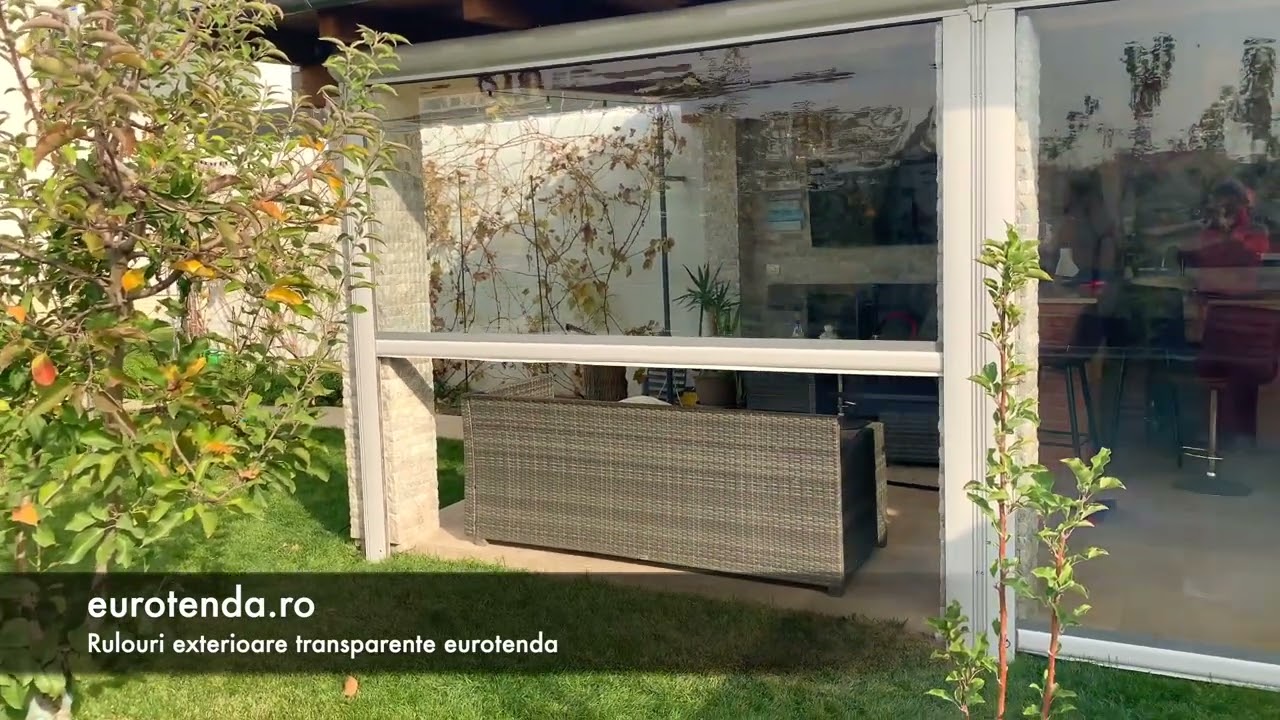 Rulou Transparent Casetat - Cum se montează la Terasă - rulou model Eurotenda