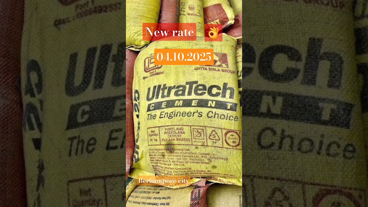 Ultratech rate 👌 #construction #house #misteri #berhampore #berhampur #Ultratech
