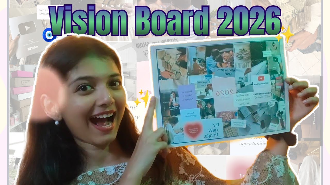 Vision Board 2026 | How I’m Manifesting My Dream Life, Career & Money ✨