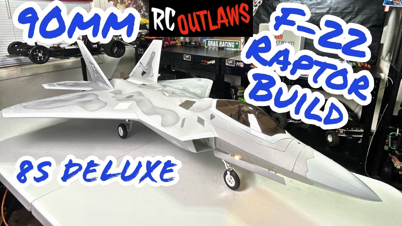 Freewing 90mm F-22 8s Unboxing & Build