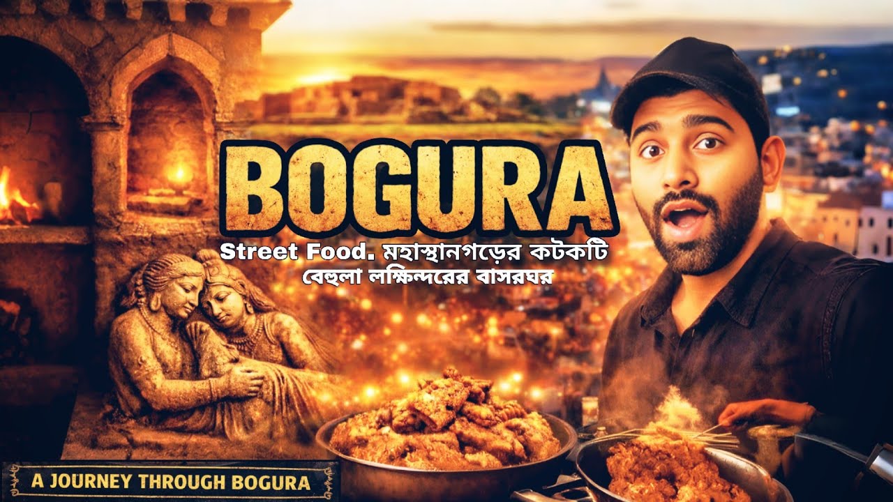 রাতের বগুড়া কেমন? | Street Food, মহাস্থানগড় আর বিহুলা-লখিন্দরের গল্প