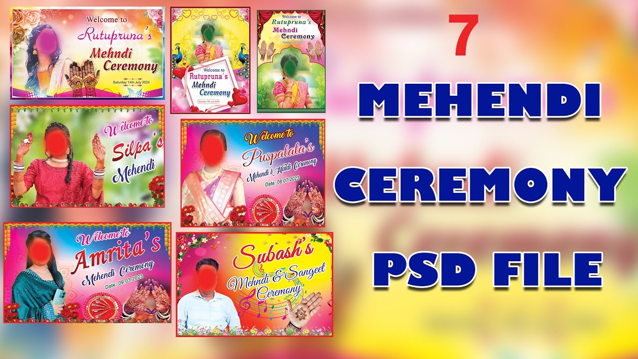 7 Mehendi Ceremony PSD File