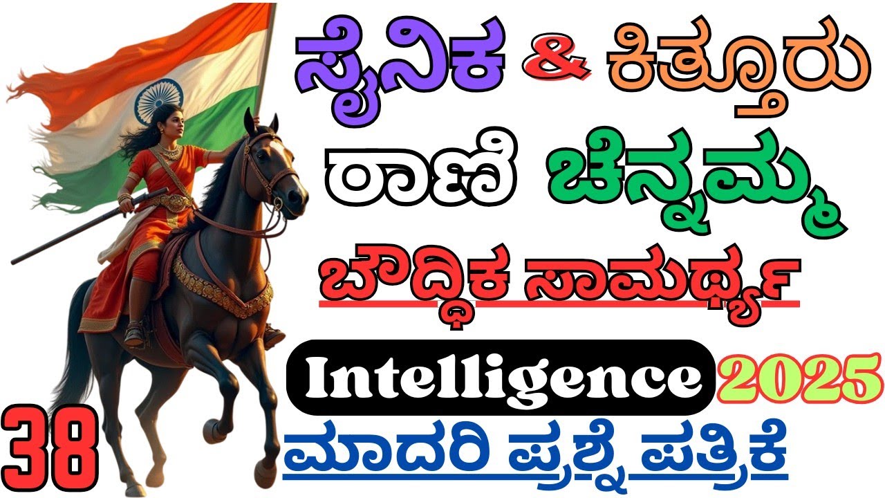 Sainik School Model Questions in Kannada | Kittur Rani Channamma School Model Question Paper #sainik