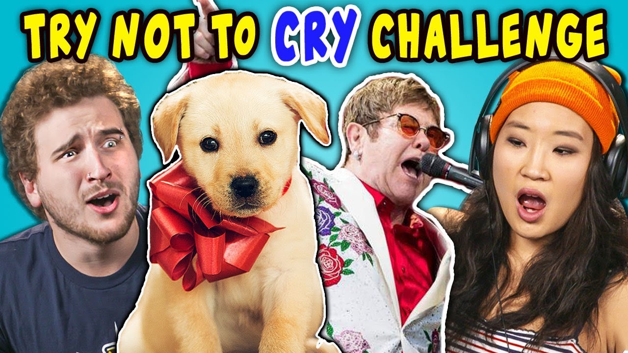Adults React To Try Not To Cry Challenge