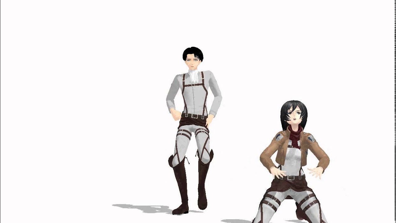 {Shingeki no MMD} Womanizer *THE ACKERMAN DUO*