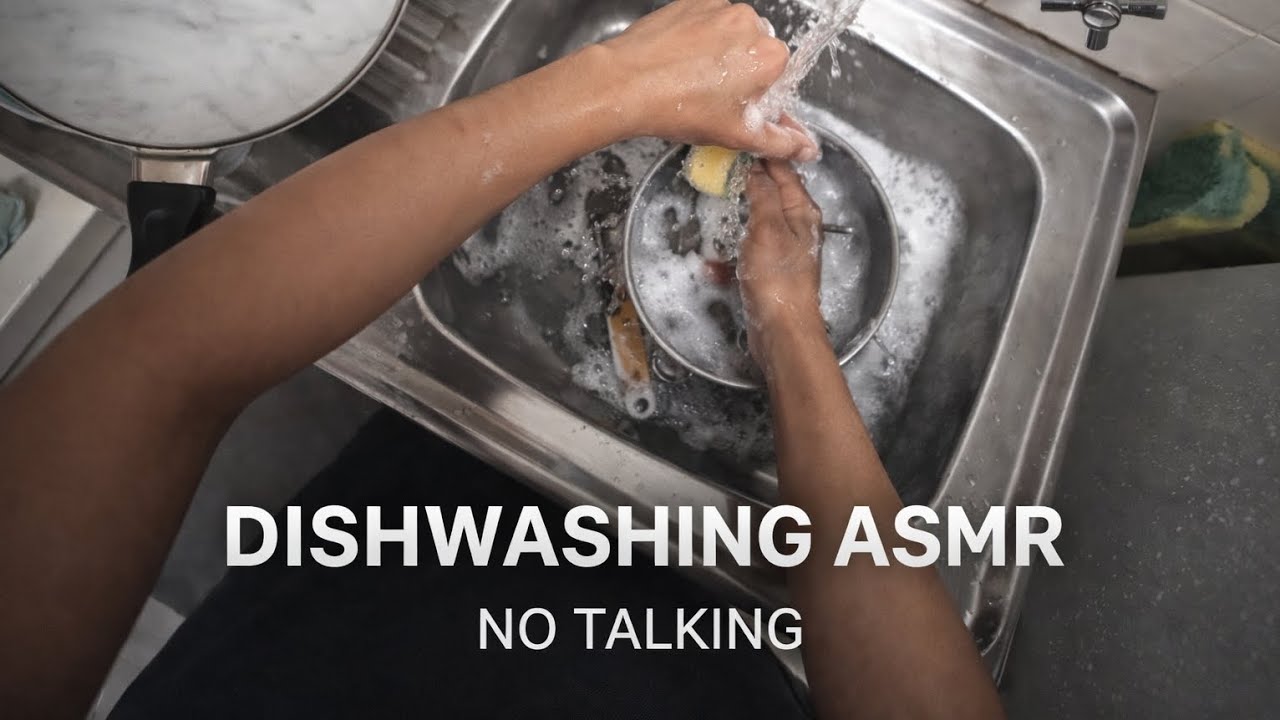 Pure Dishwashing ASMR | Stress Relief | No Talking