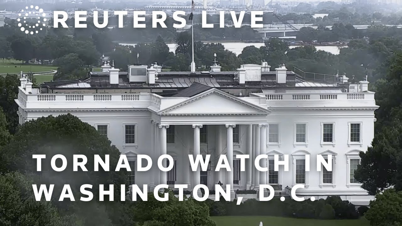 LIVE: View of the White House after tornado watch issued