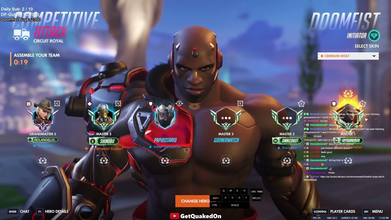 Overwatch Rollout Doomfist God GetQuakedOn Aggro Doomfist Gameplay