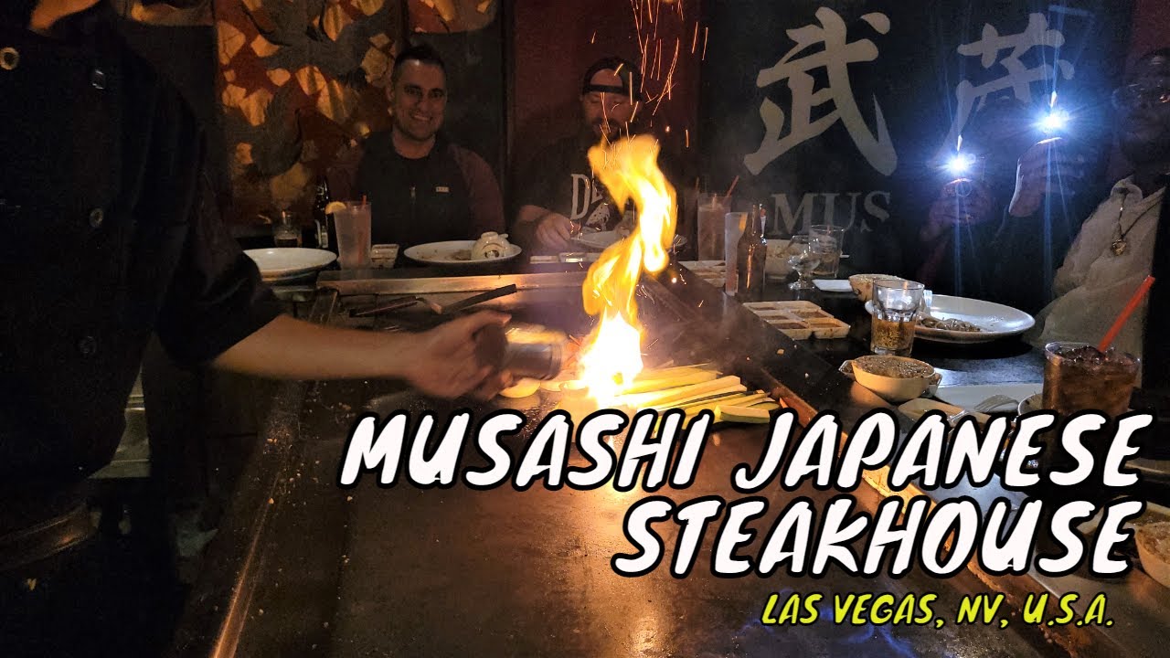 Musashi Japanese Steakhouse - Amazing Teppan Chef Performance!!! - Las Vegas NV USA | Food Tour