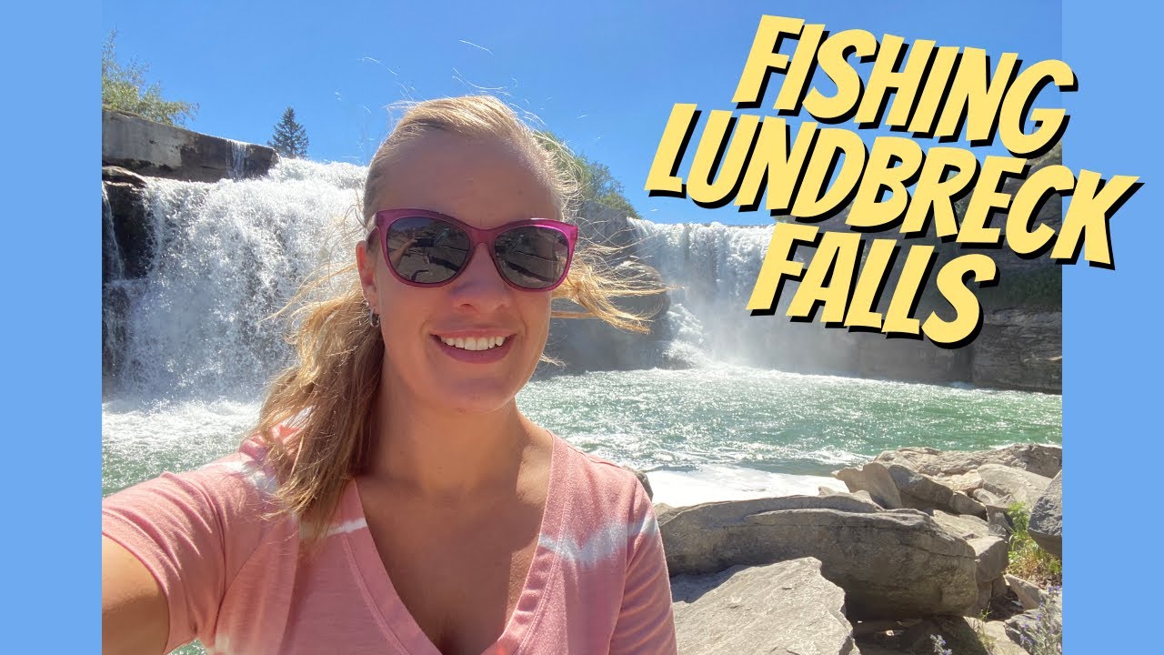 Fishing At Lundbreck Falls, Alberta