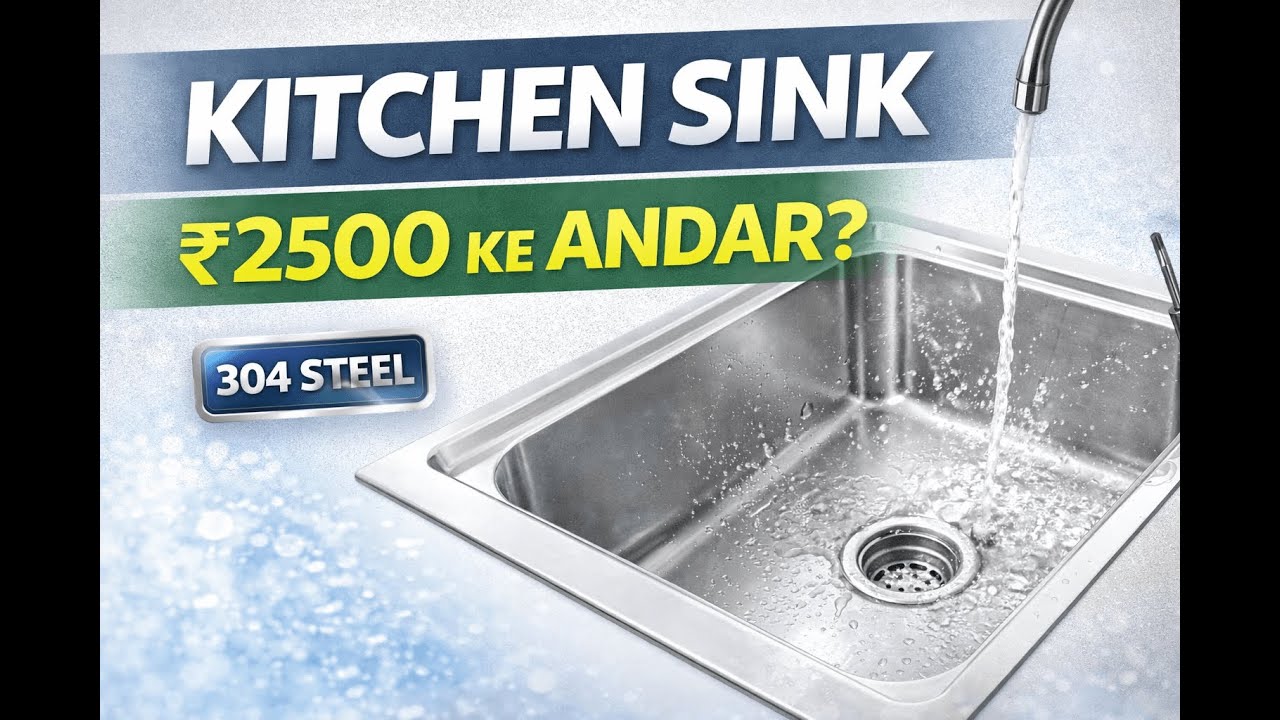 Crocodile Kitchen Sink Unboxing & Review ! Best sink under 2500 🛁🚿