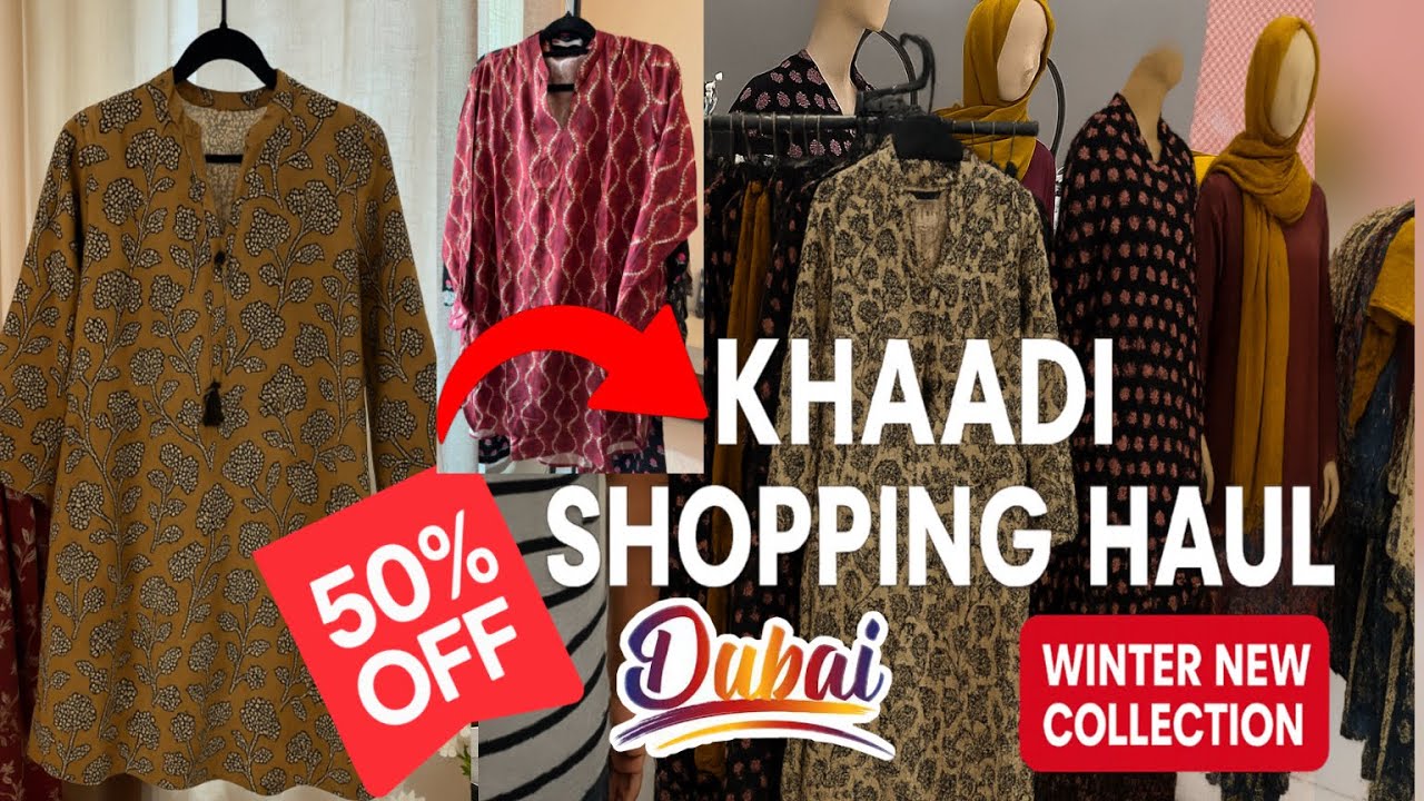 Khaadi Shopping Haul Dubai | Winter New Collection 50% Off  2025