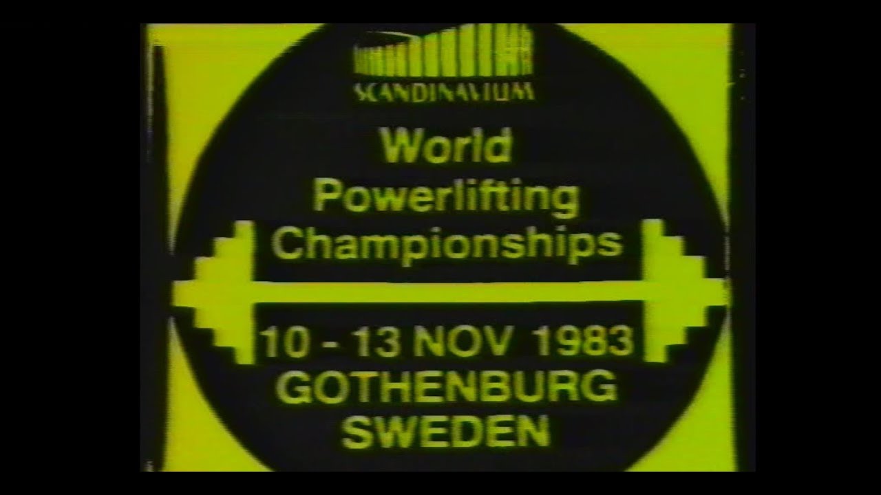 1983  World championship powerlifting – Wereld kampioenschap powerlifting