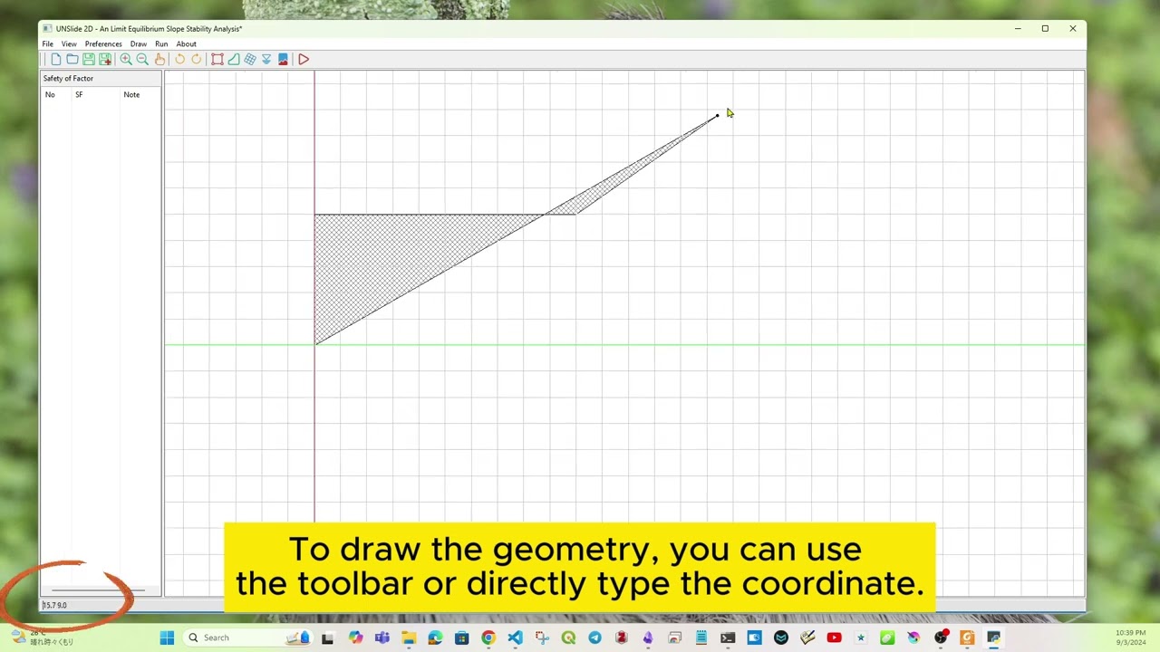 UNSlide 2D a free slope stability analysis program