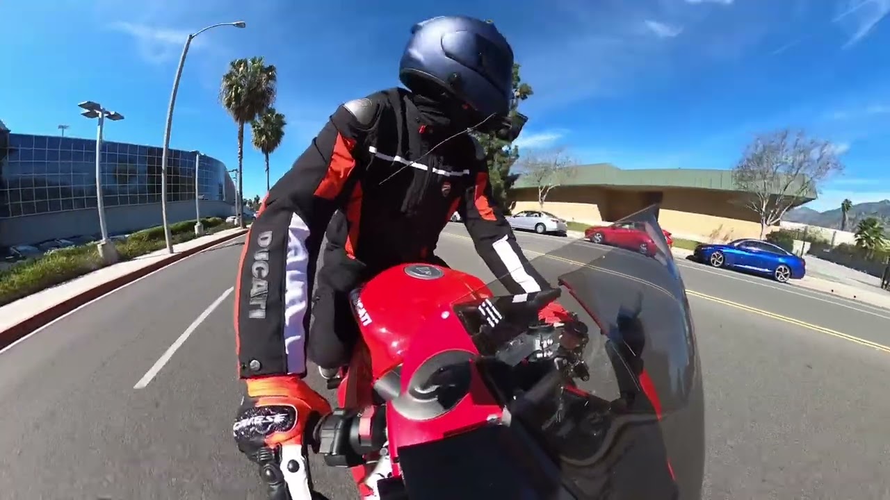 2/27/26 Morning ride around town GoPro Max POV (Panigale V2)