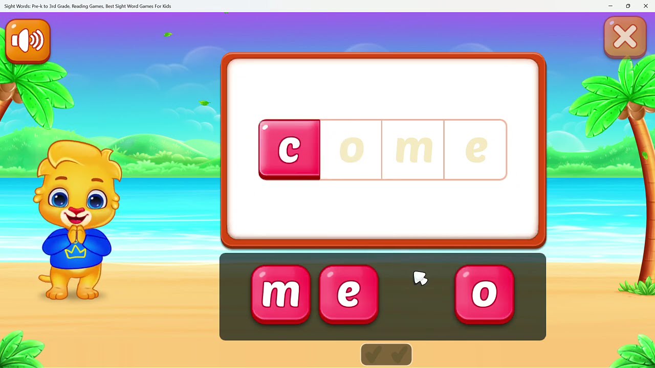 Sight Words-Reading Games ep1
