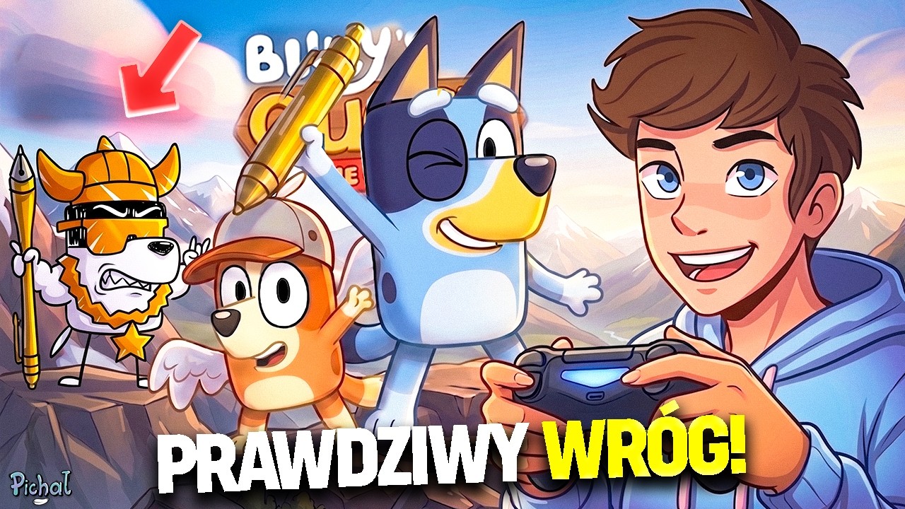 BANDŻI to ZŁOCZYŃCA?! BLUEY: QUEST FOR a GOLDEN PEN #1 [ZAPIS LIVE]