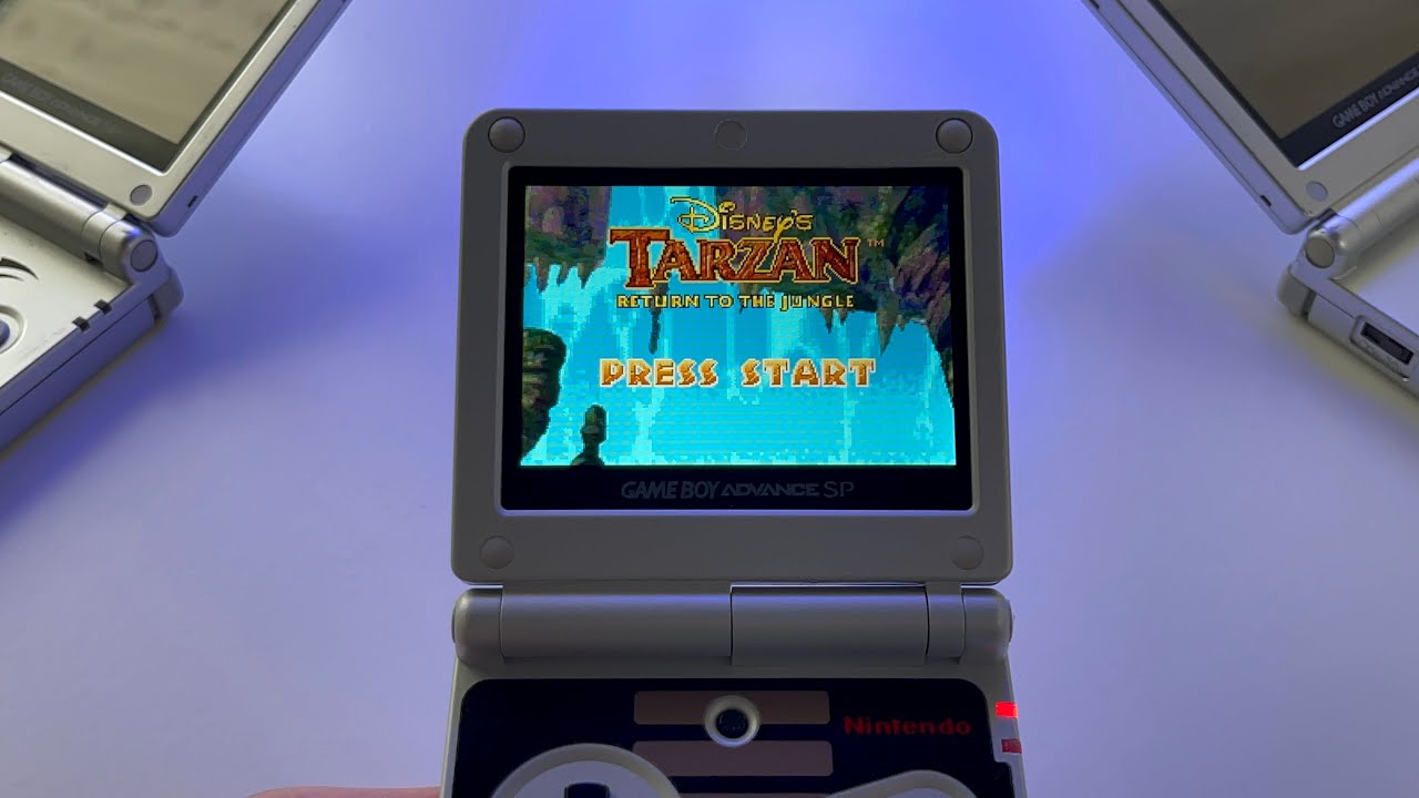 Tarzan - Return to the jungle | Gameboy Advance SP (IPS display) gameplay