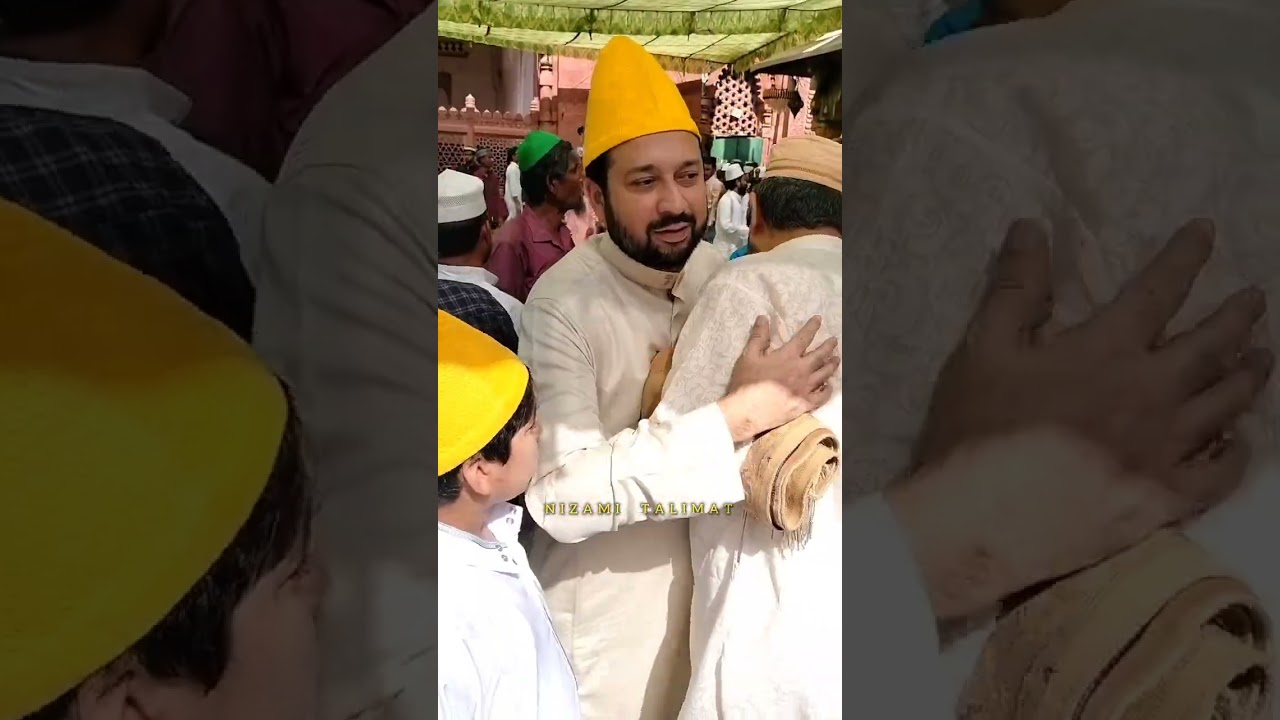 KHWAJA SYED MOHAMMED NIZAMI SAHAB APNE SAHABZADO K SATH EID-AL-ADHA KE MOKE PER @DARGHA SHAREEF...