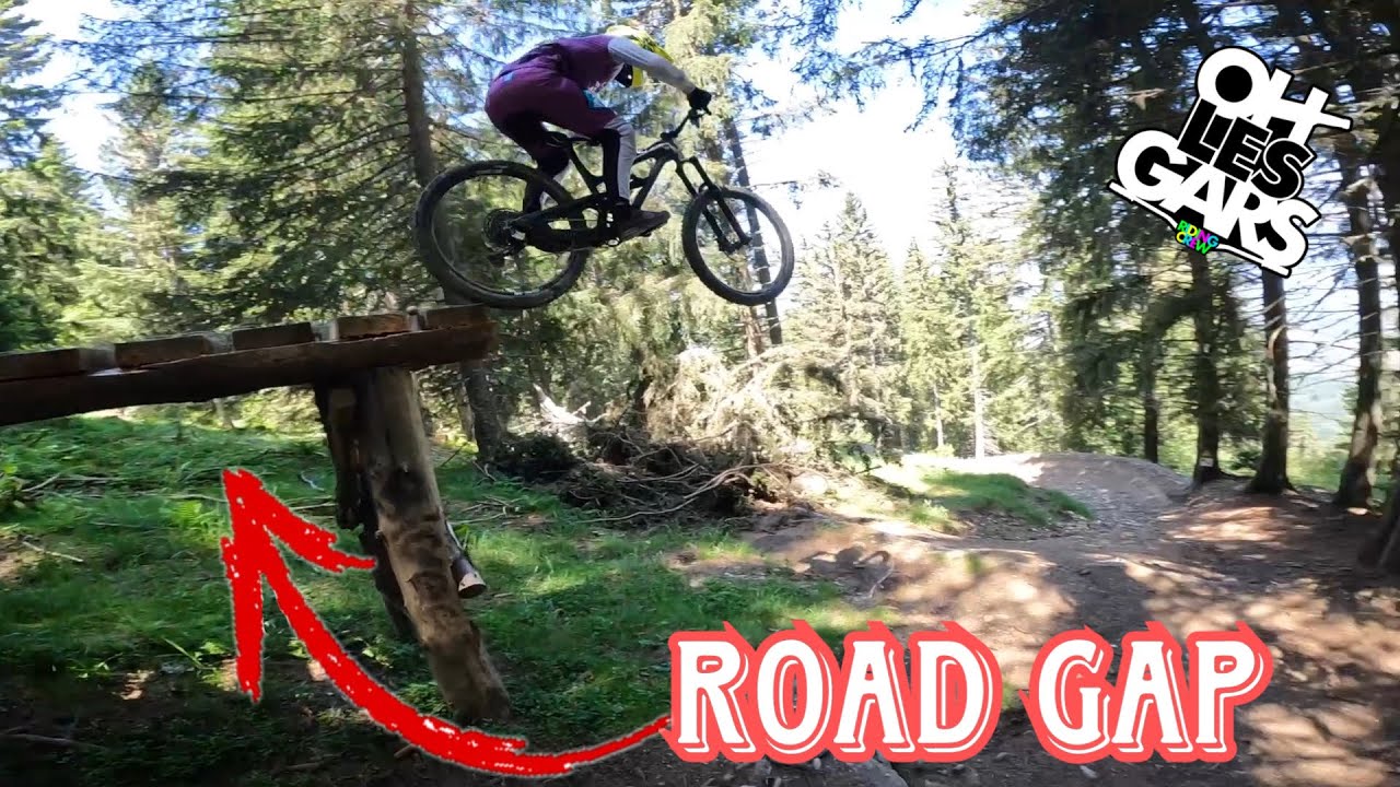 les pistes noire 7 laux bike park // road gap modifié