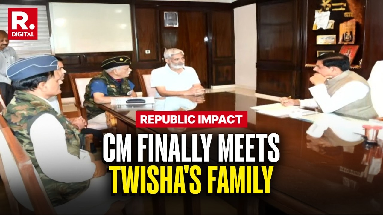 Republic Impact: After &lsquo;Snub&rsquo;, MP CM Mohan Yadav Finally Meets Twisha Sharma&rsquo;s Family | BREAKING