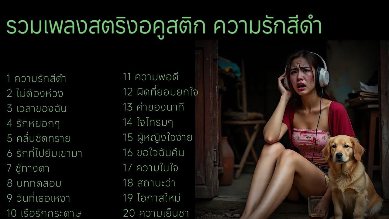 รวมเพลงสตริงอคูสติก ความรักสีดำ #เพลงai ,🐒