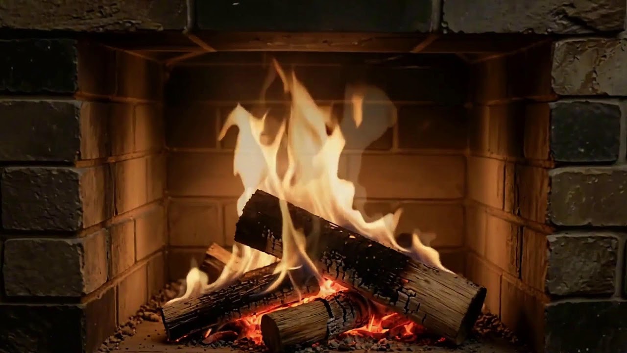 Relaxing Fireplace Ambience with Natural Crackling Fire Sounds for Sleep
