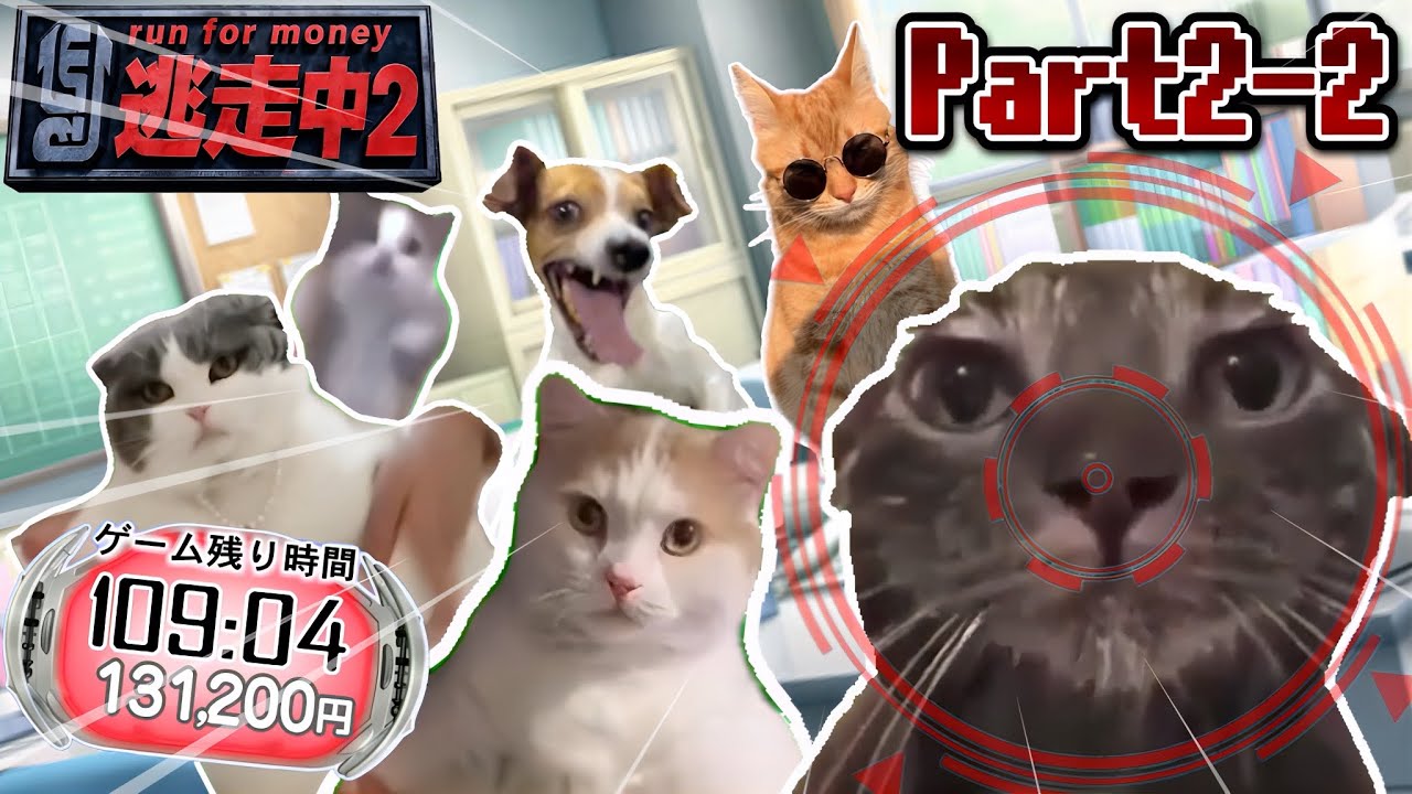 猫ミーム逃走中２：三貴子の新猫機《Part2》