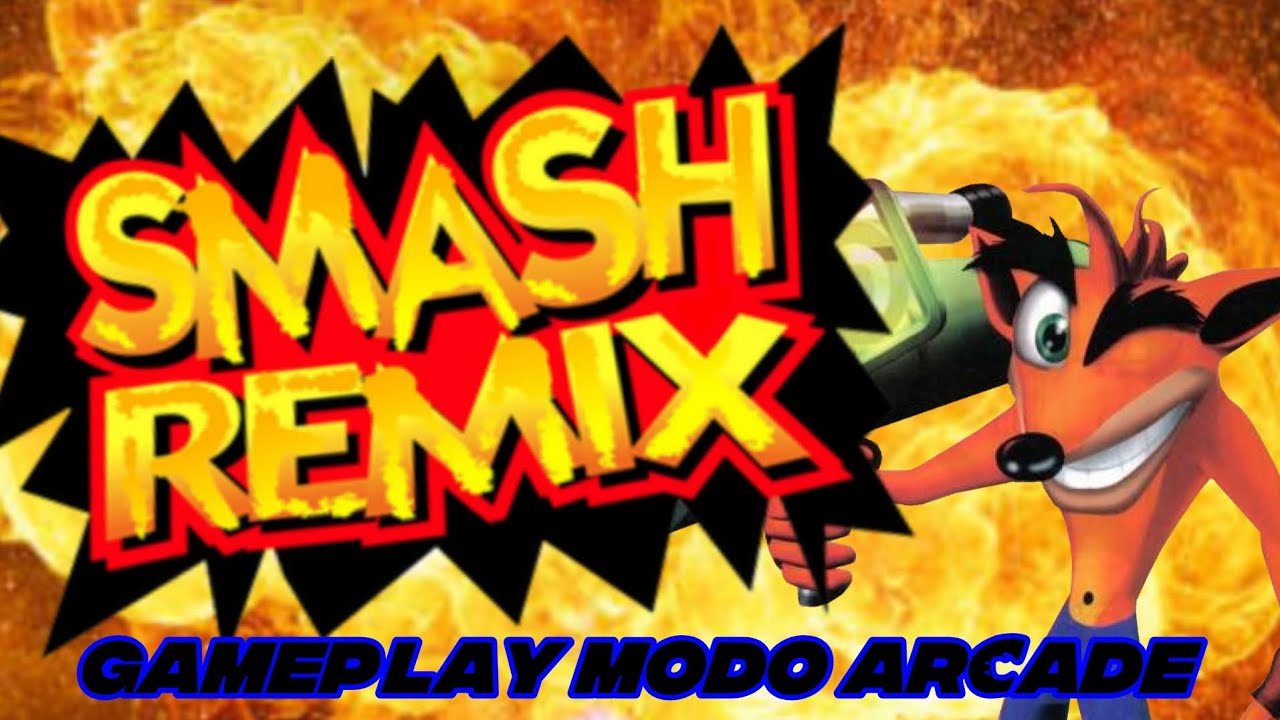 Smash Remix|Crash Bandicoot (Gameplay Modo Arcade)