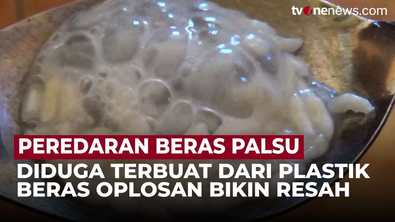 Heboh! Beras Oplosan Berbahan Plastik Beredar di Jambi, Berbau saat Dibakar | OneNews Update