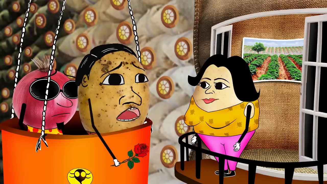 MARRIAGE OF POTATO( আলুর বিবাহ ) || ALUR BEBAHO || A FUNNY STORY ON VEGETABLES