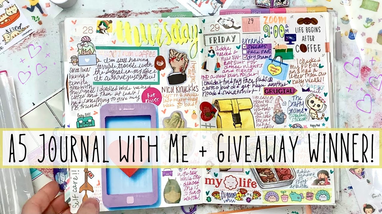Daily Memory Keeping in my A5 Hobonichi Cousin Avec + Hobonichi Cousin Giveaway WINNER Announced!