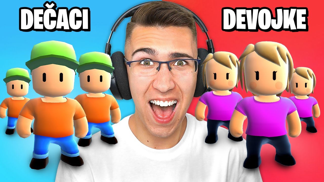 DEČACI vs DEVOJČICE - KO JE BOLJI? Stumble Guys
