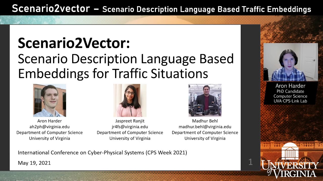 Scenario2Vector: Vector Embeddings for Traffic Situations [ICCPS '21]