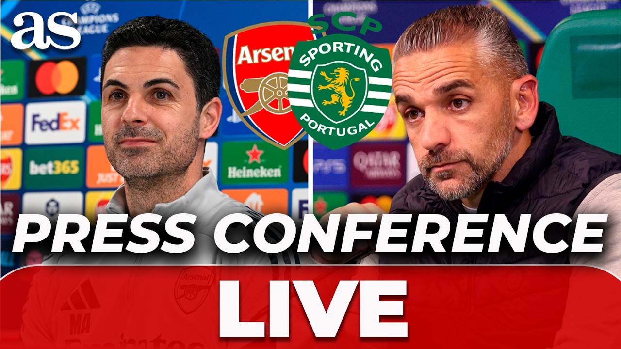 LIVE: ARTETA and  RUI BORGES press conference AFTER ARSENAL vs SPORTING LISBOA | CHAMPIONS LEAGUE