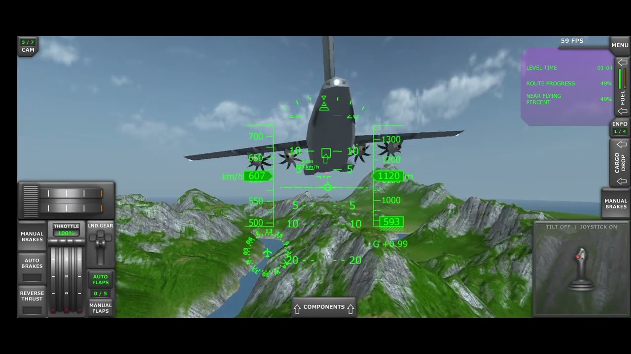 full points follow mission turboprop flight simulator