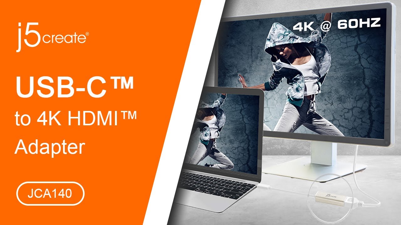 j5create&reg; USB Type-C&trade; to 4k DisplayPort&trade; Adapter JCA140