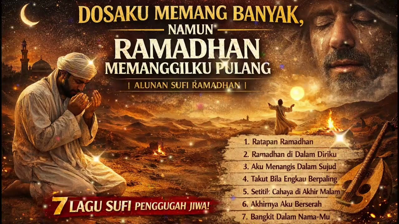 DOSAKU MEMANG BANYAK, NAMUN RAMADHAN MEMANGGILKU PULANG🌙 Alunan Sufi Ramadhan Paling Menyentuh Hati