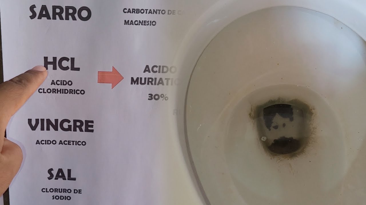 como QUITAR SARRO del INODORO en minutos, varios metodos y explicados paso a paso
