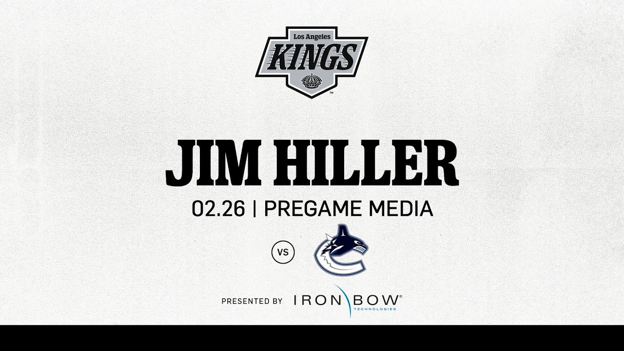 Head Coach Jim Hiller | 02.26.25 LA Kings Skate Ahead of Game vs Vancouver Canucks