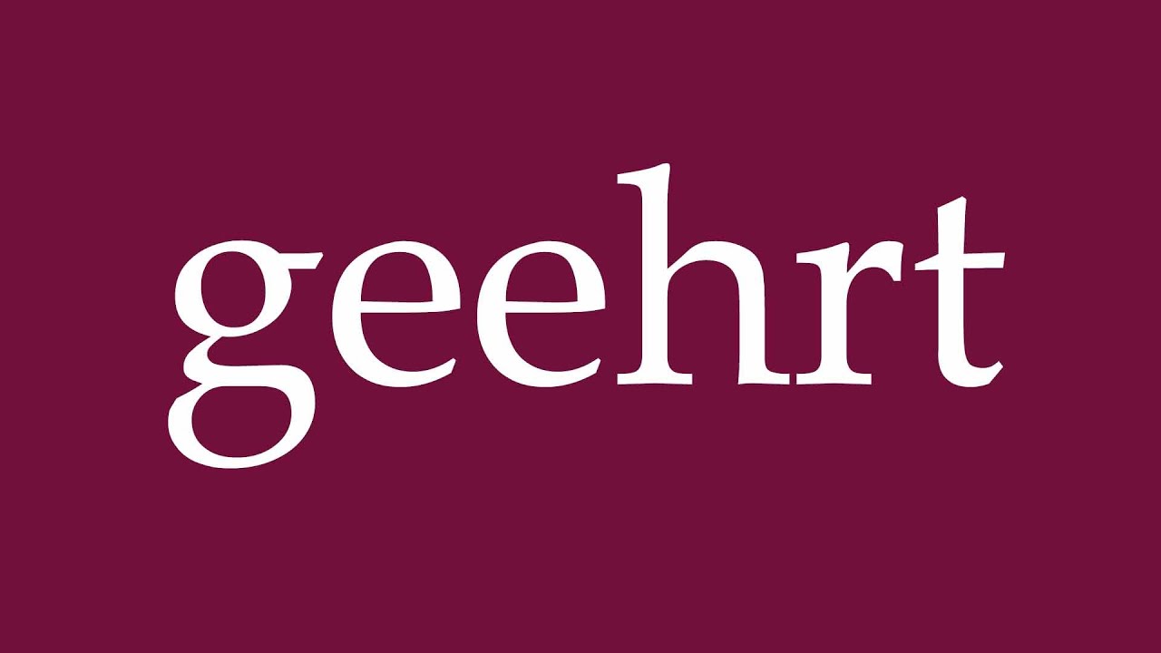 How to Pronounce ''geehrt'' (honored) Correctly in German