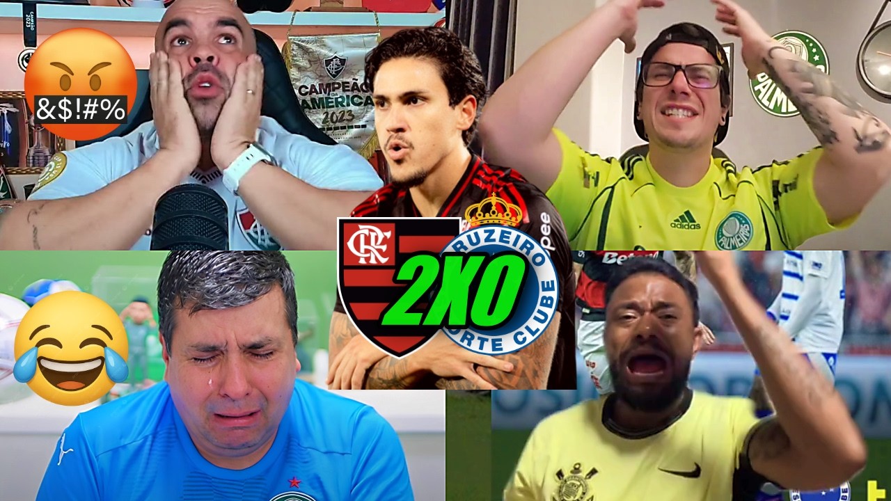 REAÇÕES E TRISTEZA DOS RIVAIS SECANDO O MENGÃO! FLAMENGO 2X0 CRUZEIRO BRASILEIRÃO