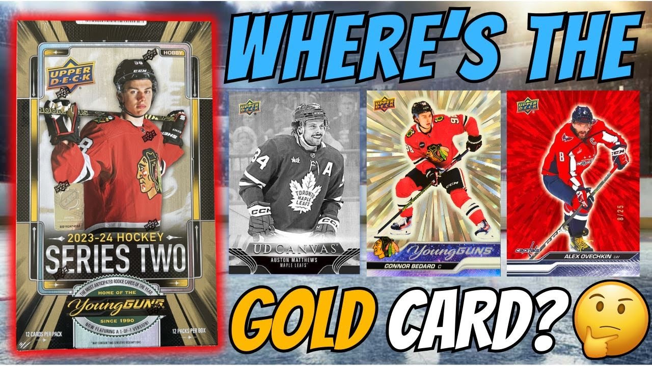 Where's the Connor Bedard Gold Outburst 2023 24 Upper Deck Series 2 Hobby Box Rip!🏒💥