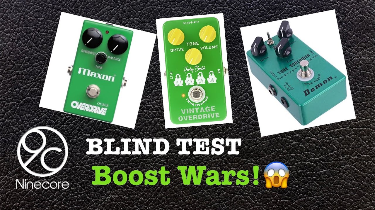 OVERDRIVE SHOOTOUT  DEMO MAXON 808,DEMON OVERDRIVE,HARLEY BENTON VINTAGE OD BEST BOOST?